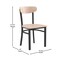 Flash Furniture Metal Dining Chair with Natural Wood Seat & Back XU-DG6V5B-NAT-GG - alternate 10